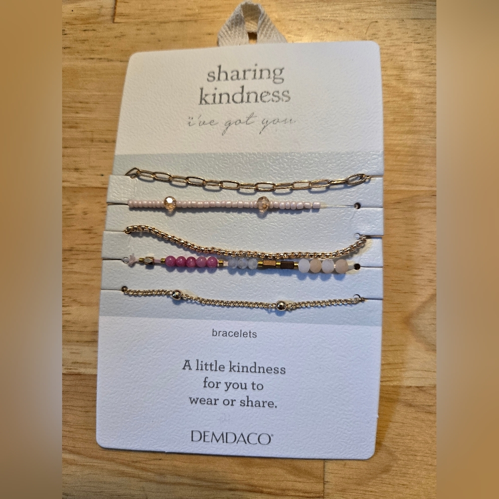 Demdaco Gold and Pink Women's Bracelets